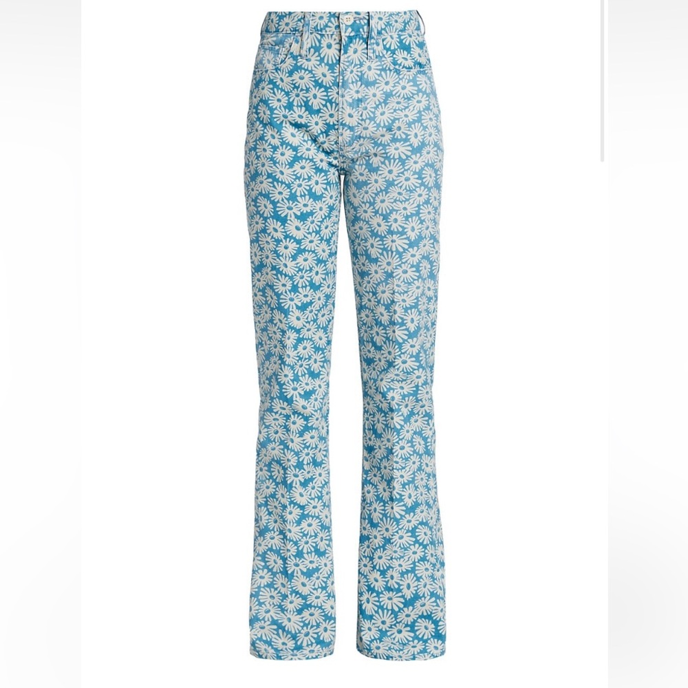 Re/done Floral Boot Cut Jeans